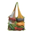 thumbnail image 3 of Meggemo Large Capacity Tote Bag Fringe Trim Design Shoulder Bag for Daily Travel Shopping Storage, 3 of 6