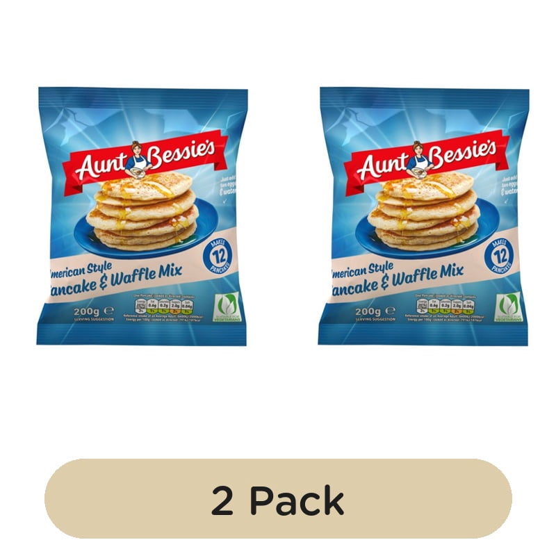 Aunt Bessie's American Pancake & Waffle Mix 200g, British Import (Pack of 2)
