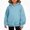 Sky Blue, variant on ITSAME Girls Thumbhole Hoodie Loose Fit Long Sleeve Pullover Casual Sweatshirt with Kangaroo Pocket Size 7
