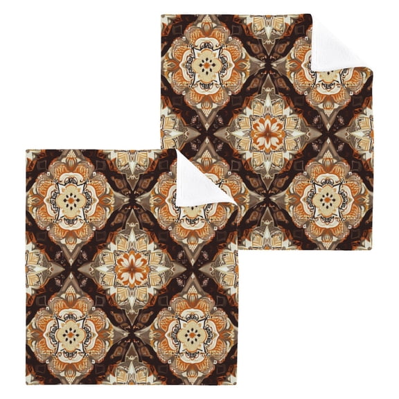 BZSMCE Towel Cotton Face Towel Soft Hand Towels Fashion Autumn Artistry Pattern