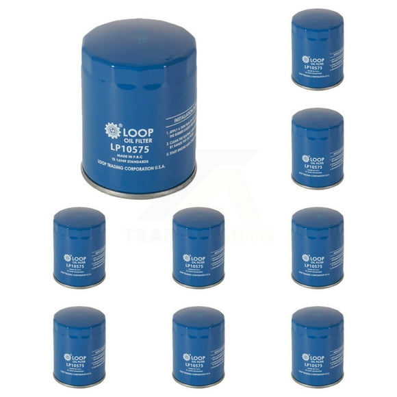 LOOP Engine Oil Filter (9 Pack) for Car Ford F-150 Chevrolet GMC Silverado 1500 Sierra Explorer Edge Equinox Escape Cadillac Terrain Mustang Transit-250 Traverse Fusion Acadia Lincoln Buick KLO-100250