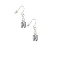 thumbnail image 3 of Delight Jewelry Silvertone Small Ballet Slippers Silver tone Infinity French Earrings, 3 of 4