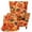 Pumpkin Maple Leaf Bows, variant on Pzuqiu Halloween Wingback Chair Slipcovers,2 Piece Stretchy Chair Covers Halloween Wing Chair Covers,Slipcover for Wingback Armchairs,Dustproof,Non-Slip,Furniture Protector,for Living Room Decor