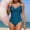 A781 Green, variant on One Piece Swimsuits for Women Built-in Padded Cups Twist Front V Neck Monokini Ruched Tummy Control Bathing Suits Slimming Backless Flattering Swimwear