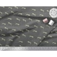 thumbnail image 3 of Soimoi Gray polyester Crepe Fabric Leopard Animal Skin Printed Fabric 1 Yard 52 Inch Wide, 3 of 3
