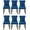 Blue, variant on Set of 6 Dining Chairs Leisure Padded Chair, Tufted Solid Wood Velvet Upholstered Dining Chair with Nailhead Trim& Ring Pull for Kitchen, Living Room