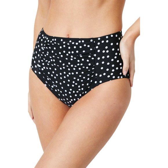 Gorgeous Womens Spotted High Waist Bikini Bottoms