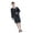 Black-1.2m, variant on Full Sleeve Protective Workwears PU Leather Apron Spill Proof Easy Wipe Clean for Kitchen and Industrial Applications