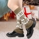 thumbnail image 5 of Thickened Christmas Socks With Snowflake Deer Patterns Winter Warm Ankle Cuffs Cozy Knitted Leg Warmers Stacking Socks And Woolen Sock Covers For Fall Winter, 5 of 6