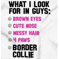thumbnail image 2 of What I Look In Guys Border Collie Dog Women Plus Size Graphic Pullover Hoodie Brisco Brands 4X, 2 of 4