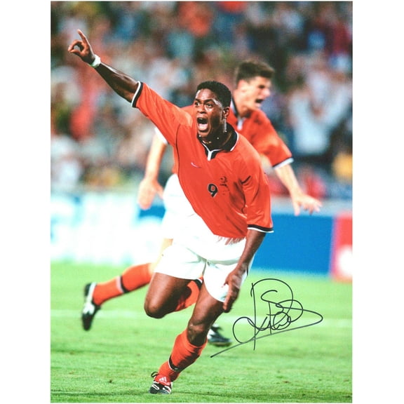 Patrick Kluivert Netherlands National Team Autographed 12" x 16" Photograph - Icons - Fanatics Authentic Certified
