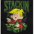 thumbnail image 2 of Dennis the Menace Stackin Money Bodysuit Jumper Boys Infant Baby Brisco Brands NB, 2 of 6