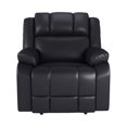 thumbnail image 2 of Relax-A-Lounger Genevieve Manual Recliner in Black Faux Leather Upholstry, 2 of 7