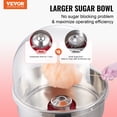 thumbnail image 2 of VEVOR Commercial Cotton Candy Machine Sugar Floss Maker 1000W with Cover Red, 2 of 9