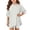 White, variant on YunPes Toddler Baby Girls Summer Outfits Solid Oversized Side Split Short Sleeve Crewneck T-Shirt and Biker Shorts 2 Piece Set