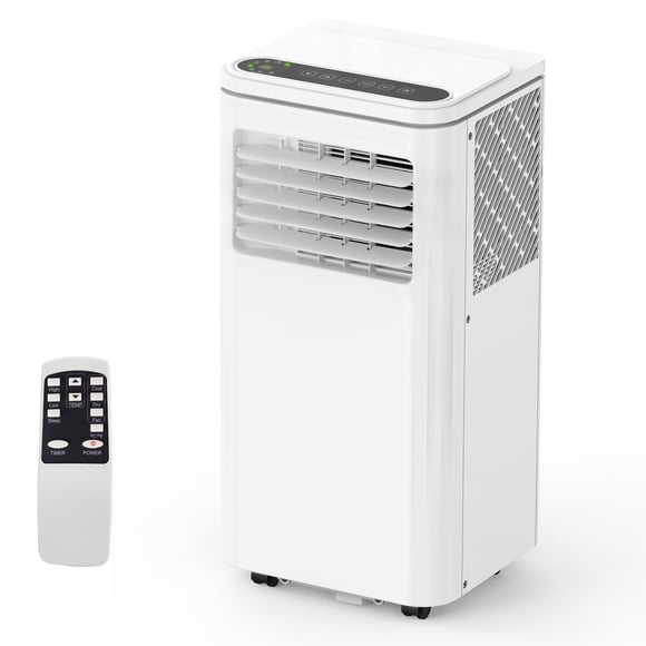 Gaderth 10000 BTU Portable Air Conditioner, 4 In 1 Portable AC Unit With Cool Fan Dehumidifier Sleep Modes, 24H Timer Remote And Installation Kit For Bedroom Apartment Office, Up To 42 m²