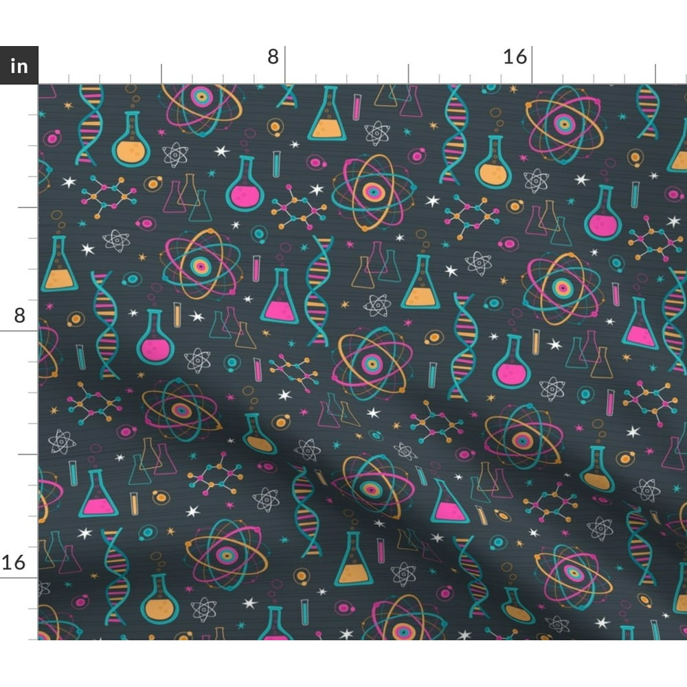Science Scientist Atomic Chemistry Stem Fabric Printed by Spoonflower