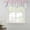 pink, variant on Blue Chevron Tie Up Valance Curtains for Windows, Kitchen Curtains Window Treatments, Geometric Black Print Wavy Striped White Short Window Shades Valances for Bedroom Bathroom Cafe 54"x18"