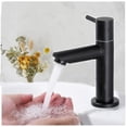 thumbnail image 1 of ZHAOCHENG Grifo para lavabo CECIPA NEGRO, grifo para baño, grifo para lavabo con caño, solo agua fría, 1 of 3