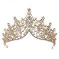 thumbnail image 1 of Qarigey Tocado de cristal hermoso tocado de novia brillante diadema de boda portátil fiesta de Halloween disfraz de Navidad Ropa, zapatos y accesorios Miscelánea Qarigey AP018602-00, 1 of 6