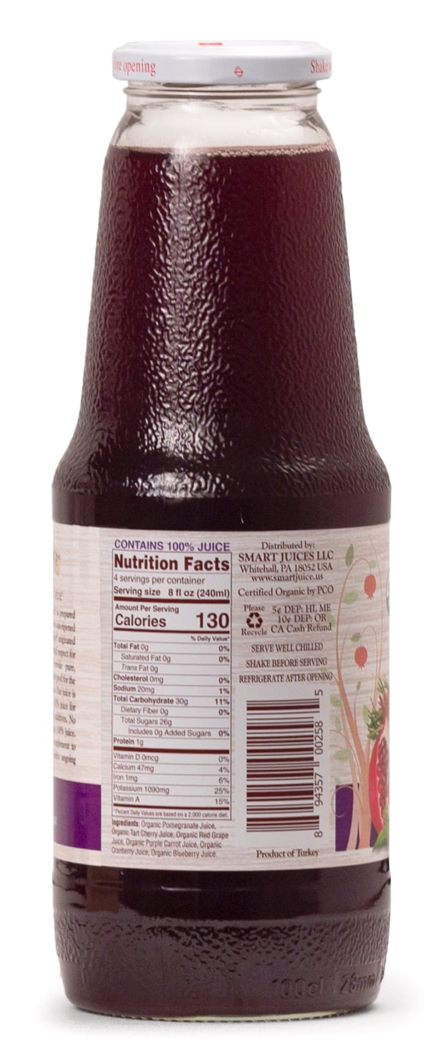 Smart Juice Antioxidant Force Organic - 33.8 fl oz (1L) - (Pack of 6)
