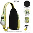 thumbnail image 3 of Crossbody Sling Backpack for Women Men Yellow Vintage Lemon Shoulder Sling Crossbody Casual Chest Bag for Travel Sports Running Hiking, 3 of 6