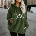 thumbnail image 2 of Aboser Womens Fuzzy Sherpa Pullover Hoodies Fluffy Fleece Sweatshirt Cute Love Printed Tops Winter 2026 Warm Plush Hoodie Drawstring Long Sleeve Loungewear with Pockets, 2 of 7