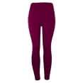thumbnail image 2 of Pantalones de yoga elásticos de compresión para mujer, mallas de entrenamiento con bolsillo para correr y hacer ejercicio Rojo S, 2 of 9