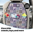 thumbnail image 5 of Naloa Lavender Flowers 2Pcs Anti-Kick Back Seat Cover Kick Mat, Car Seat Protector with 3 Storage Pockets, 5 of 8