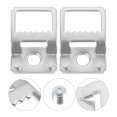 thumbnail image 1 of HINTRMENT 50pcs Picture Hanger Kit Aluminum Alloy Silver for General Use in Workplace Decor, 1 of 4