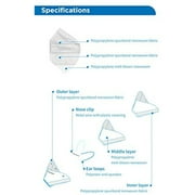 BYD Care KN95 Foldable Respirator Mask (Box of 50), GB2626, Latex-Free