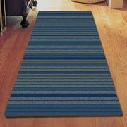 Orian Chambray Rainbow Stripe Runner