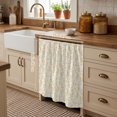thumbnail image 3 of Orange Flower Leaf Cabinet Curtains 35"W x 35"L, Botanical Plant Floral Tree Branch Sink Skirt for Bathroom Vanity Kitchen Self Adhesive, Dust-Proof Privacy Curtain for Shelves Closet Laundry Pantry, 3 of 9