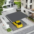thumbnail image 5 of AECOJOY 13x10 ft. Free Standing Retractable Awning -Single Side Patio Awnings Manual Sun Shade - Dark Grey, 5 of 9