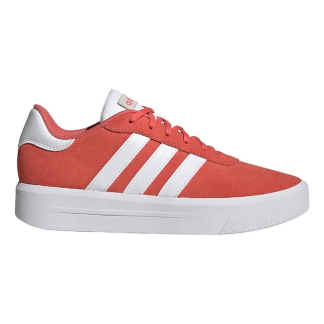 Tenis adidas Mujer Dama Court Platform Suede Coral Casual rojo 3 MX