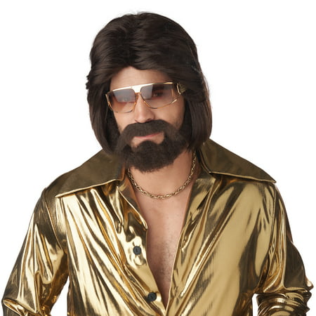 Sexy 70's Man Adult Wig Beard and Moustache