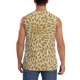 thumbnail image 4 of Bingfone Gold Drops Pattern Men's Tank Tops Workout Sleeveless Tee Shirts Running Beach Tanks for Men-Large, 4 of 7