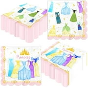 Princess Birthday Party Decorations,48pcs Princess Party Decorations Napkins Pink Princess Paper Napkins for Girl Birthday Decorations