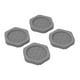 thumbnail image 4 of 4 almohadillas antivibración para lavadora, estabilizadoras universales, antideslizantes. Gris hexagonal, 4 of 9