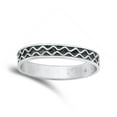 thumbnail image 4 of Bali Style Wavy Line Promise .925 Sterling Silver Band Jewelry Female Male Unisex Size 9, 4 of 4