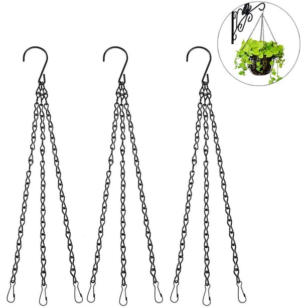 Hanging Chains,Garden Plant Hangers Metal Chains with Hooks Clips for