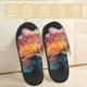 thumbnail image 2 of Fotbe Bioluminescent Underwater Flower Pantuflas Peludas para Mujer con Estampado, Zapatillas de Peluche, Zapatos de Invierno para Casa, Uso Interior y Exterior-Large, 2 of 8