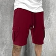 thumbnail image 4 of ZXLBBD Mens Cargo Shorts Trend Athleisure Micro Elastic Quarter Pants Casual Outdoor Comfort Daily Wear, 4 of 6