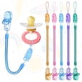 thumbnail image 5 of Clip para chupete, 5 uds. Clip para chupete con clip, diseño de resorte para chupete de bebé, estirable para regalo de Baby Shower Rojo Verde  Cocina, Decoración y Otros, 5 of 5