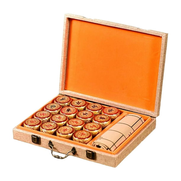 Juego de ajedrez chino portátil Juego de ajedrez tradicional Juego de tablero Ajedrez chino para estilo A
