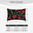 thumbnail image 6 of Haiem Pillowcase for Hair and Skin Queen - Cherry Printed Soft Pillowcase with Envelope Closure-14"x20", 6 of 9