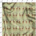 thumbnail image 3 of Soimoi Polyester Crepe Fabric Deer Animal Fabric Prints by Yard 42 Inch Wide, 3 of 5