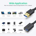 thumbnail image 3 of LAICAIW VCZHS USB Extension Cable 20 ft-USB 3.0 Extension Cable USB Male to Female Extension Cable for USB Flash Drive, Card Reader, Hard Drive, Keyboard,Mouse,Playstation, Xbox, Printer, Webcam, 3 of 7