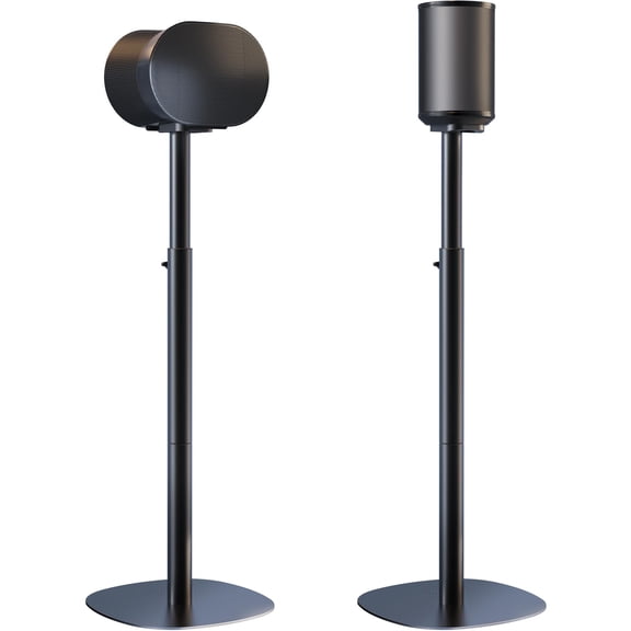 PUTORSEN Speaker Stands for Sonos Era-100 & Era-300 - Height Adjustable Floor Stands 29.1''–39'', Dual-Mount Base for Space-Saving Placement, 11 lbs Max Load, 1 Pair