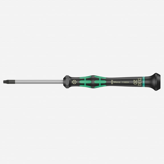 Wera 118054 T20s x 60mm Kraftform Micro Security Torx Precision Screwdriver